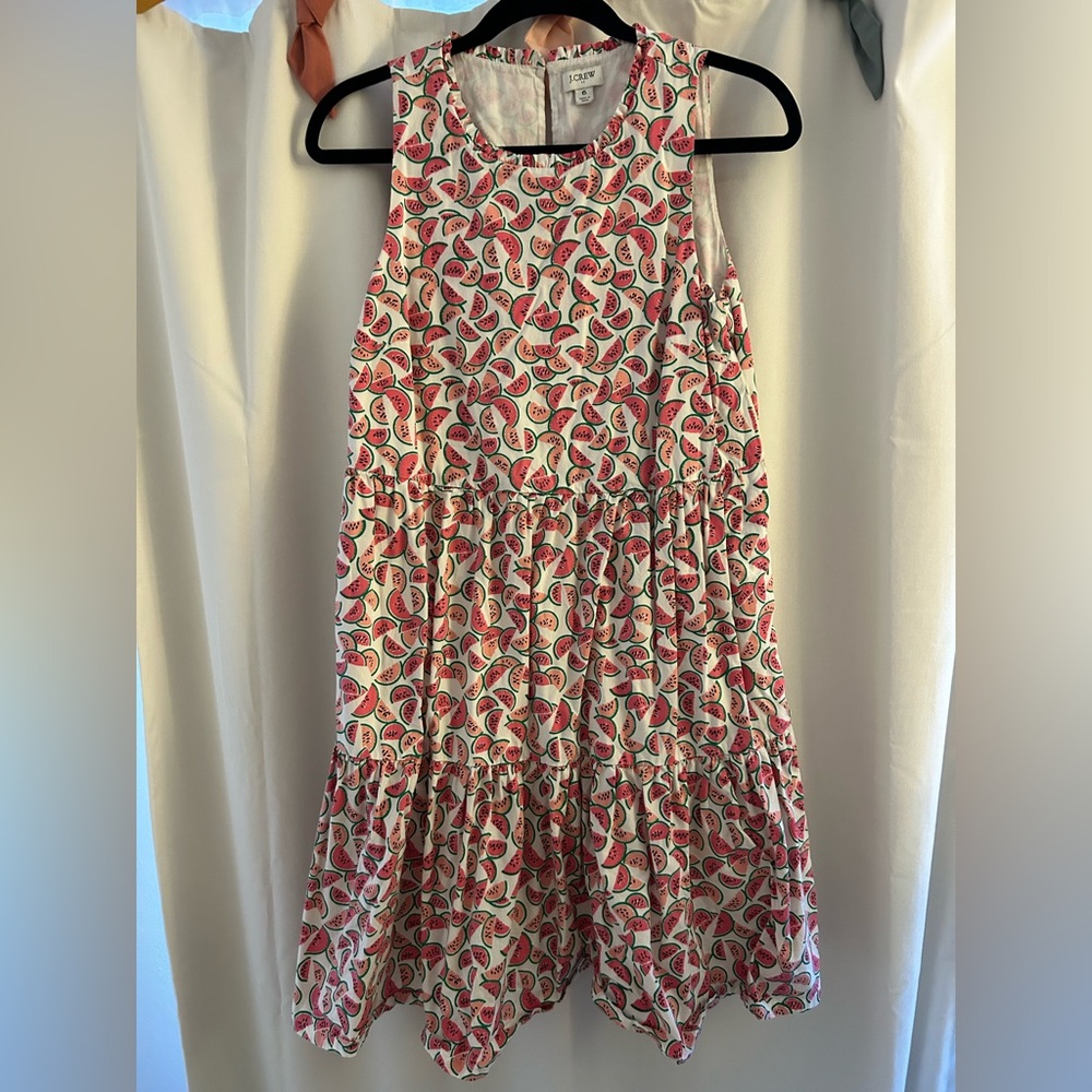 J. Crew Vibrant Watermelon Pattern Mini Dress - image 1